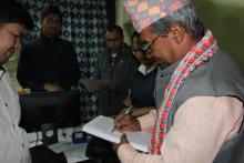 writing suggestion by president of DDC lalitpur